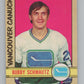 1972-73 O-Pee-Chee #181 Bobby Schmautz  RC Rookie Vancouver Canucks  V99573 Image 1