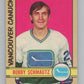 1972-73 O-Pee-Chee #181 Bobby Schmautz  RC Rookie Vancouver Canucks  V99574 Image 1