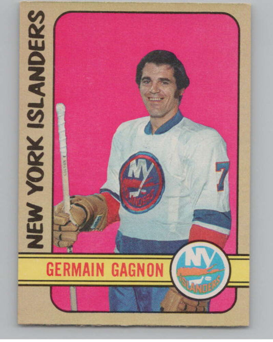 1972-73 O-Pee-Chee #200 Germain Gagnon  RC Rookie New York Islanders  V99587 Image 1