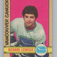 1972-73 O-Pee-Chee #202 Richard Lemieux  RC Rookie Vancouver Canucks  V99593 Image 1