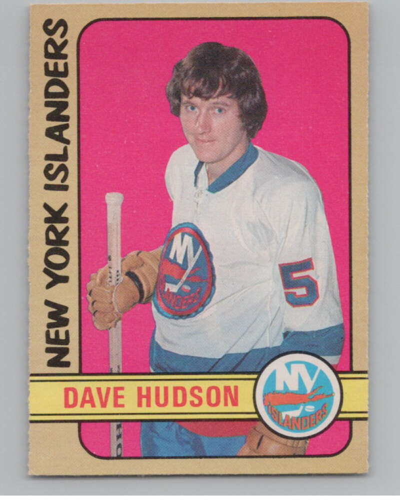 1972-73 O-Pee-Chee #211 Dave Hudson  RC Rookie New York Islanders  V99597 Image 1