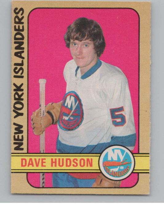 1972-73 O-Pee-Chee #211 Dave Hudson  RC Rookie New York Islanders  V99598 Image 1