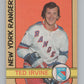 1972-73 O-Pee-Chee #212 Ted Irvine  New York Rangers  V99599 Image 1