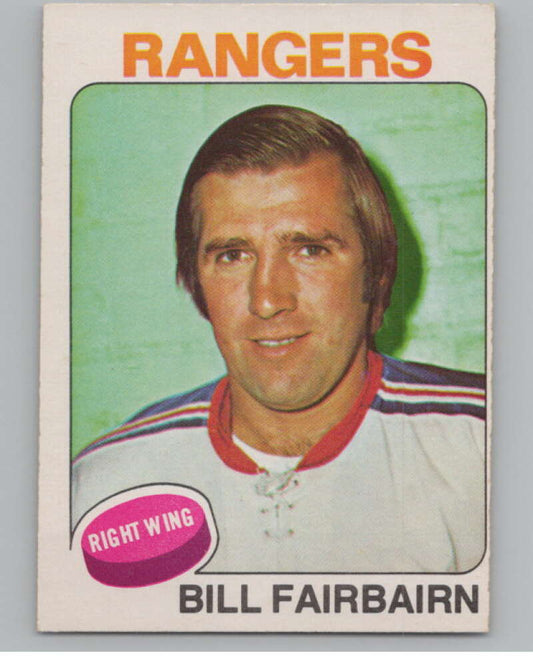 1975-76 O-Pee-Chee #109 Bill Fairbairn  New York Rangers  V99613 Image 1