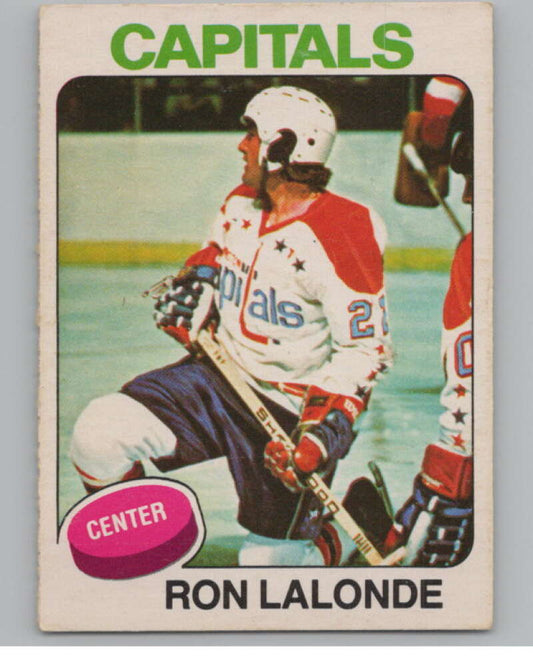 1975-76 O-Pee-Chee #152 Ron Lalonde RC Rookie Washington Capitals  V99615 Image 1