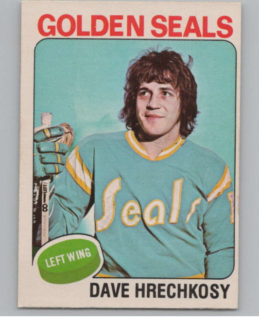 1975-76 O-Pee-Chee #156 Dave Hrechkosy  RC Rookie Golden Seals  V99616 Image 1