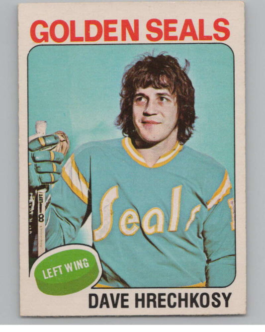 1975-76 O-Pee-Chee #156 Dave Hrechkosy  RC Rookie Golden Seals  V99617 Image 1