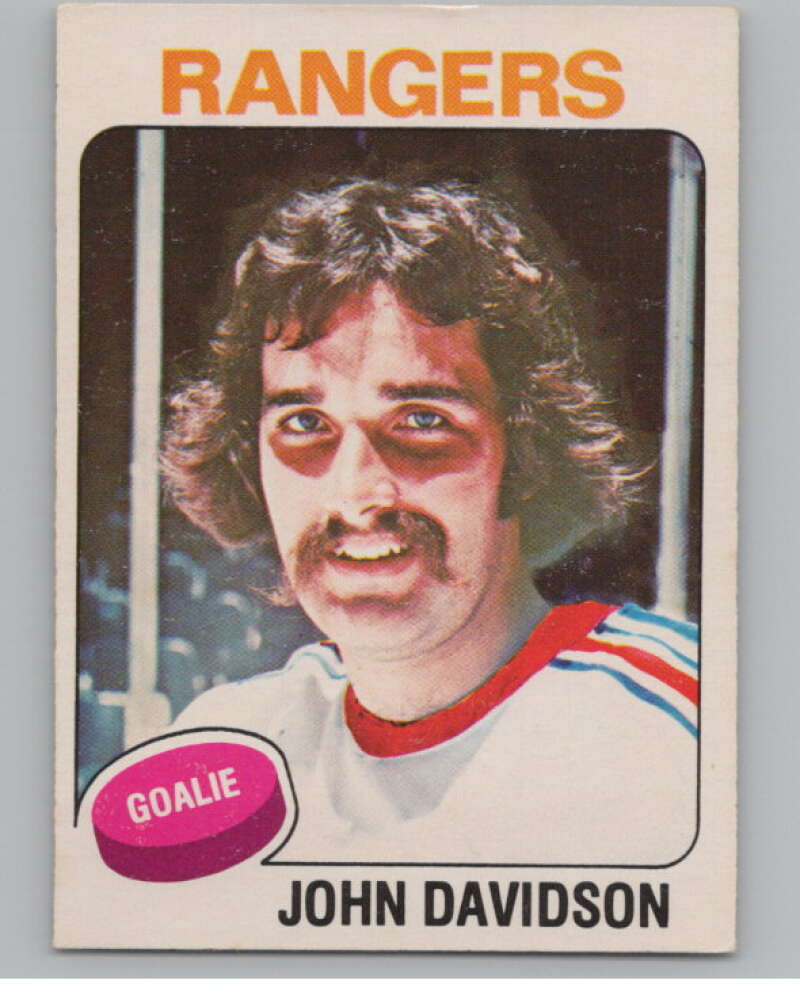 1975-76 O-Pee-Chee #183 John Davidson  New York Rangers  V99619 Image 1