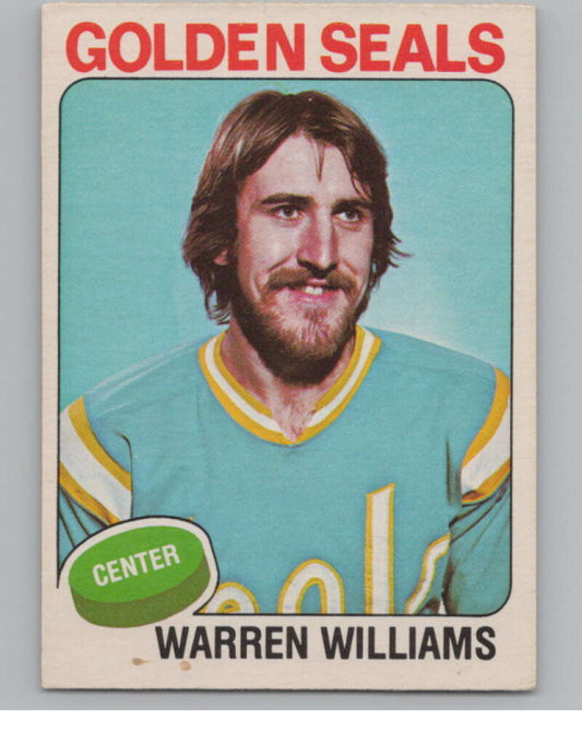 1975-76 O-Pee-Chee #217 Butch Williams  RC Rookie Golden Seals  V99622 Image 1