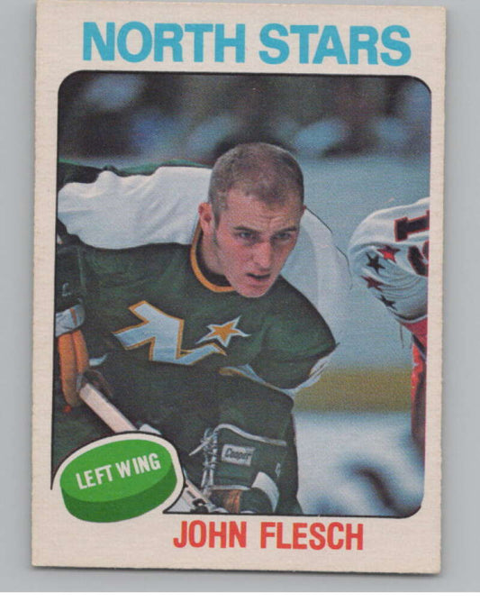 1975-76 O-Pee-Chee #353 John Flesch  RC Rookie Minnesota North Stars  V99632 Image 1