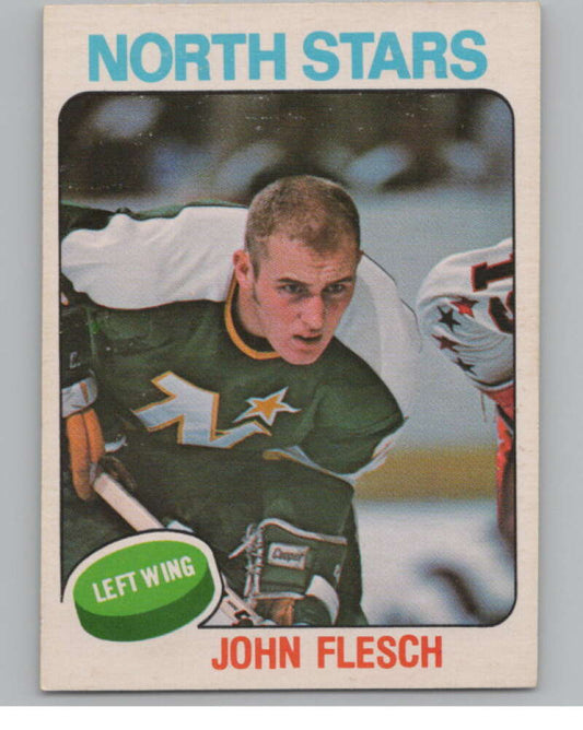 1975-76 O-Pee-Chee #353 John Flesch  RC Rookie Minnesota North Stars  V99633 Image 1