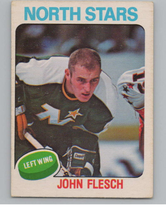 1975-76 O-Pee-Chee #353 John Flesch  RC Rookie Minnesota North Stars  V99634 Image 1