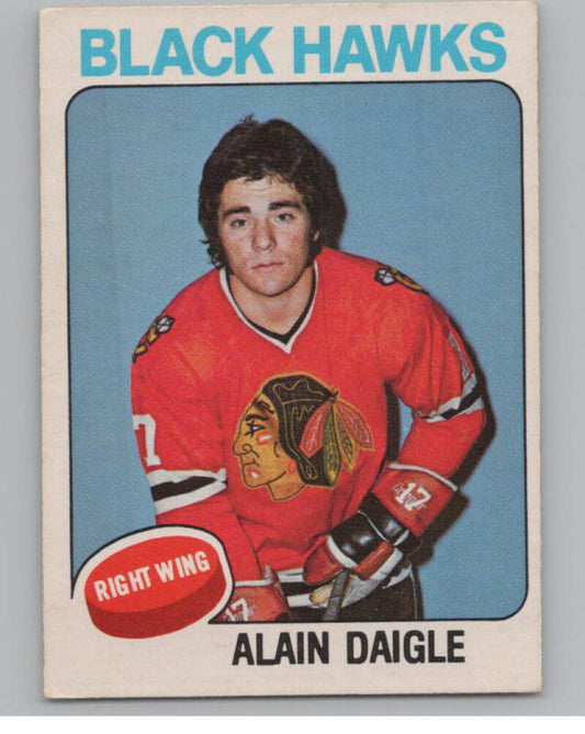 1975-76 O-Pee-Chee #394 Alain Daigle  RC Rookie Chicago Blackhawks  V99643 Image 1