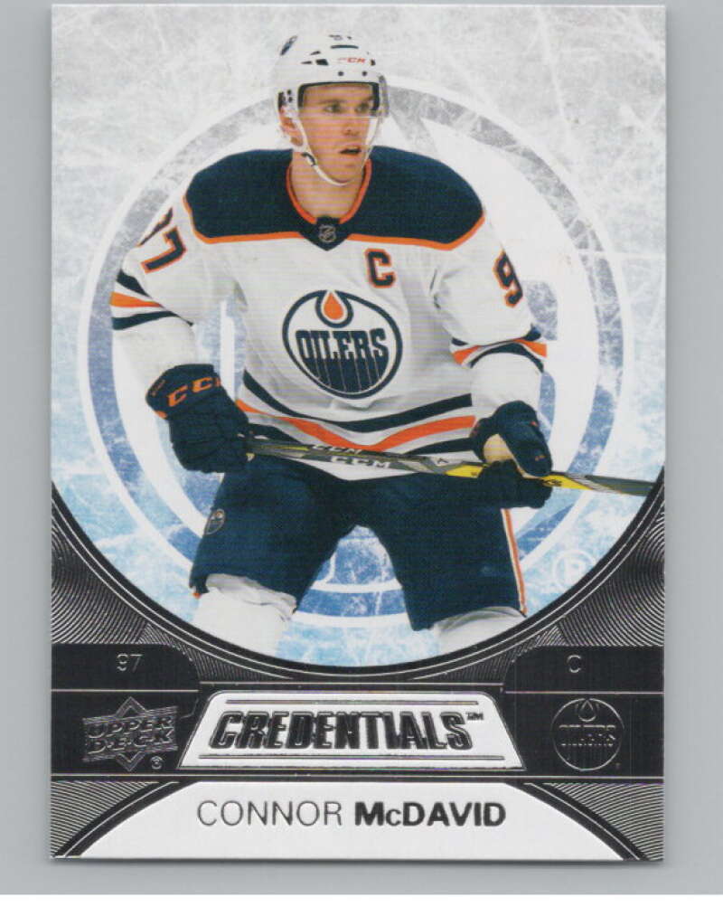 2021-22 Upper Deck Credentials #1 Connor McDavid  Edmonton Oilers  V99664 Image 1