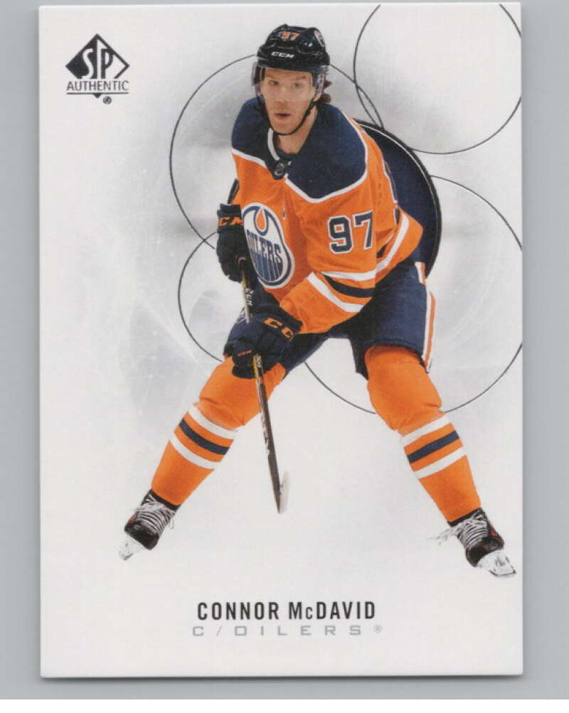 2020-21 SP Authentic #90 Connor McDavid  Edmonton Oilers  V99884 Image 1