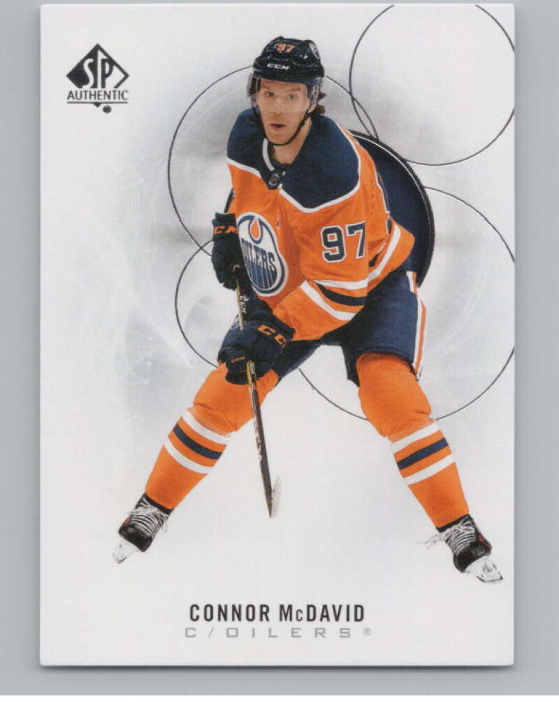 2020-21 SP Authentic #90 Connor McDavid  Edmonton Oilers  V99888 Image 1