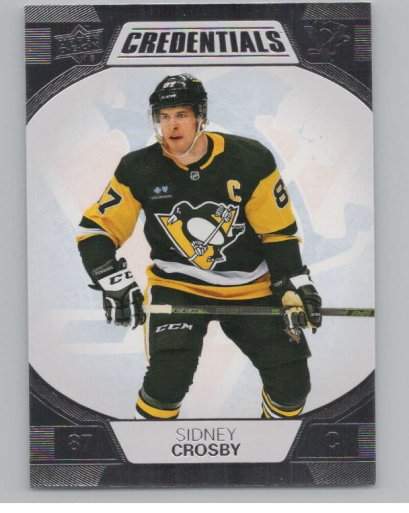 2022-23 Upper Deck Credentials #66 Sidney Crosby  Pittsburgh Penguins  V100129 Image 1