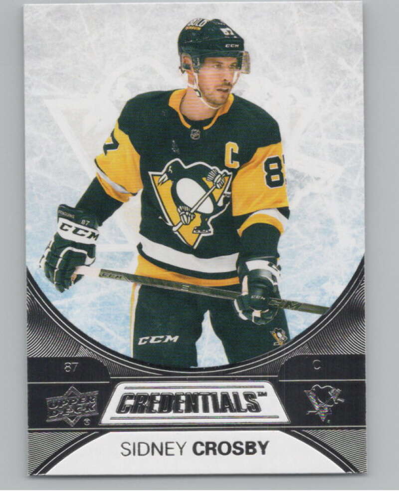 2021-22 Upper Deck Credentials #2 Sidney Crosby  Pittsburgh Penguins  V100130 Image 1