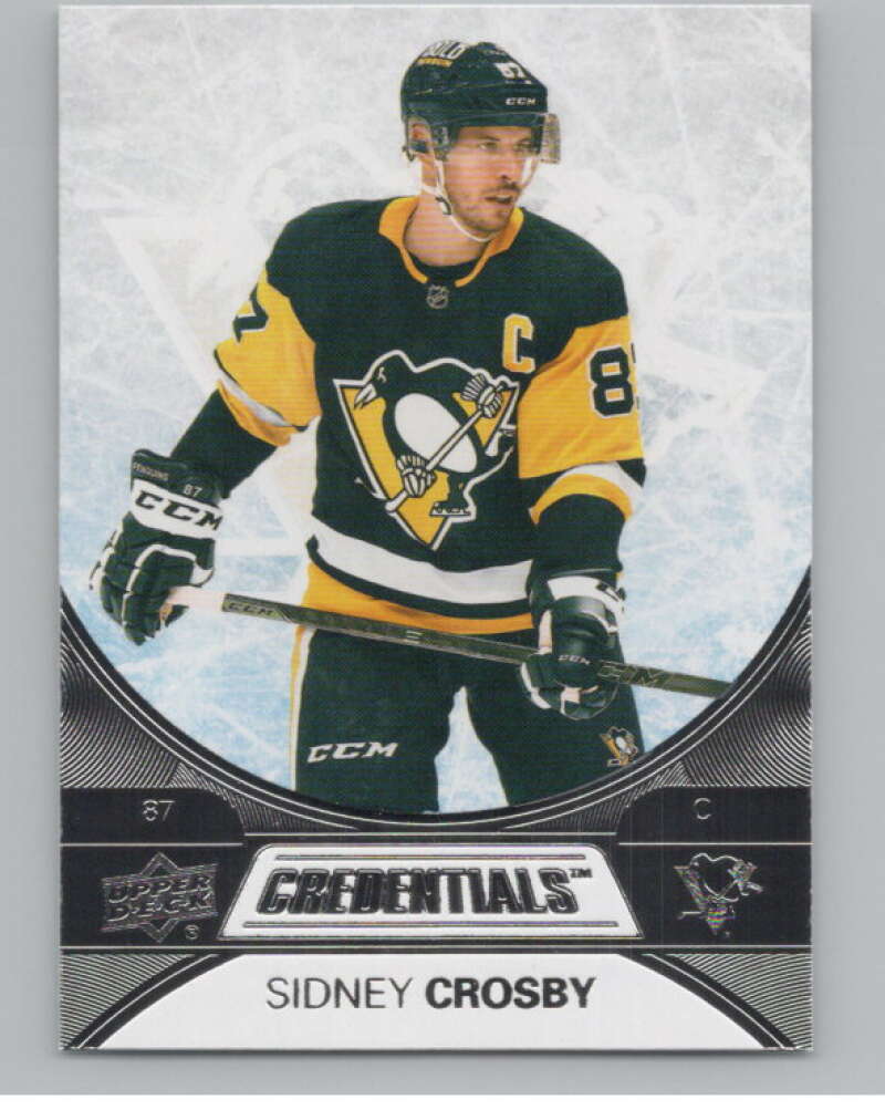 2021-22 Upper Deck Credentials #2 Sidney Crosby  Pittsburgh Penguins  V100131 Image 1