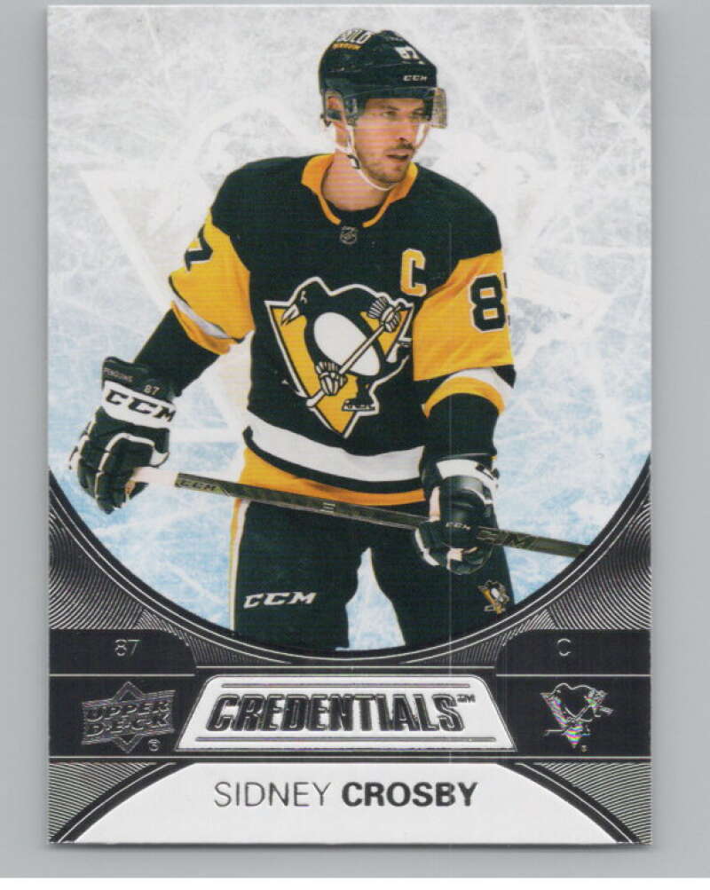 2021-22 Upper Deck Credentials #2 Sidney Crosby  Pittsburgh Penguins  V100134 Image 1