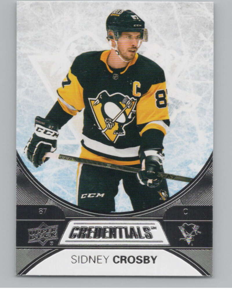 2021-22 Upper Deck Credentials #2 Sidney Crosby  Pittsburgh Penguins  V100135 Image 1