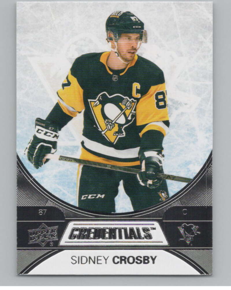 2021-22 Upper Deck Credentials #2 Sidney Crosby  Pittsburgh Penguins  V100139 Image 1