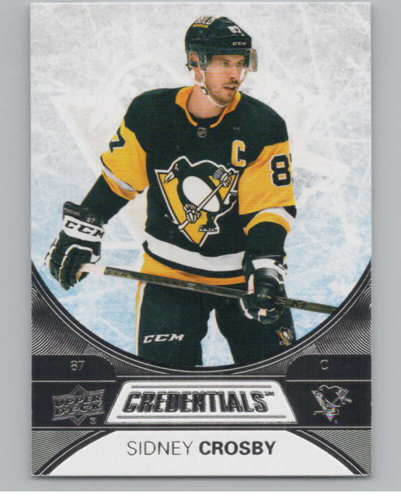2021-22 Upper Deck Credentials #2 Sidney Crosby  Pittsburgh Penguins  V100140 Image 1