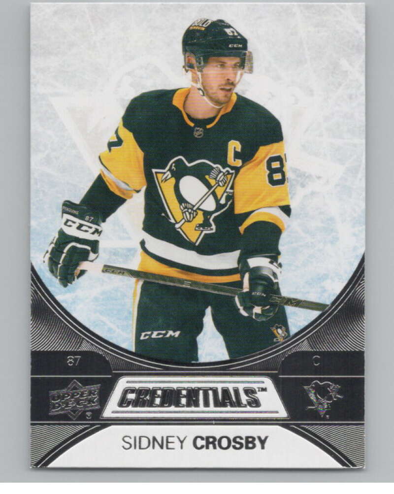 2021-22 Upper Deck Credentials #2 Sidney Crosby  Pittsburgh Penguins  V100141 Image 1