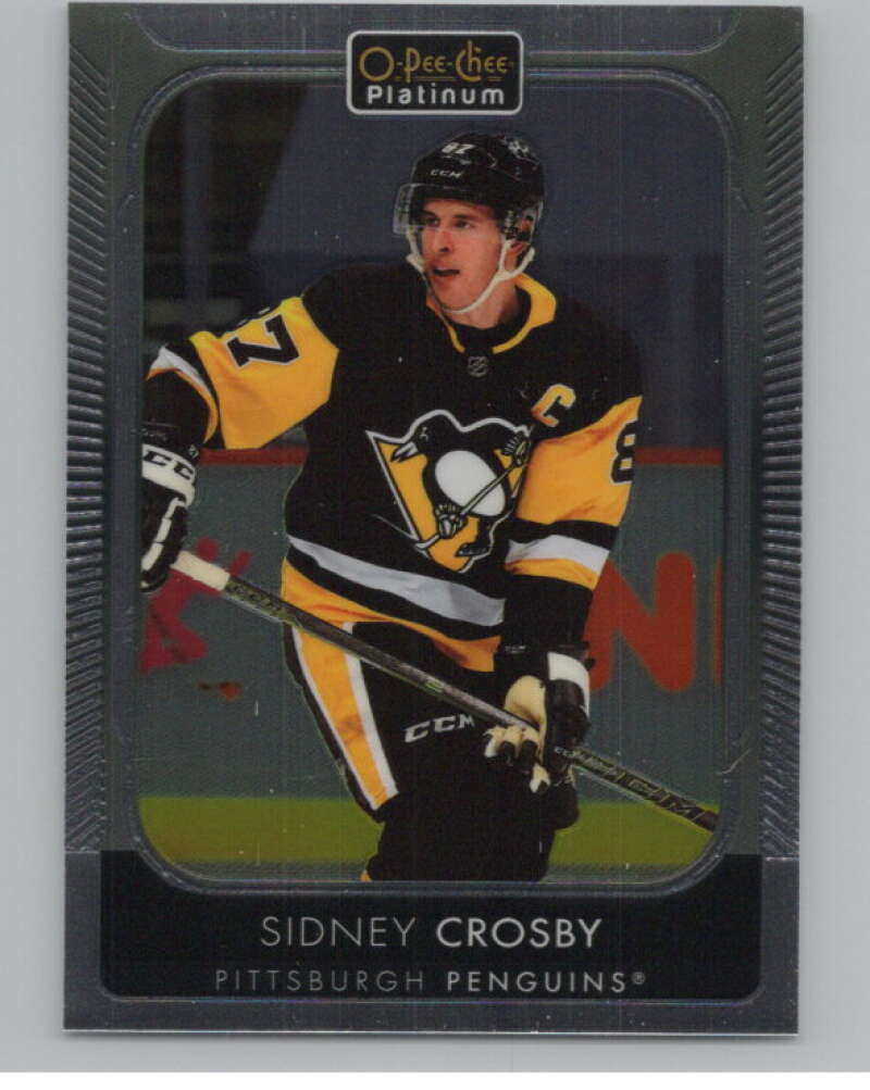 2021-22 O-Pee-Chee Platinum #87 Sidney Crosby  Pittsburgh Penguins  V100200 Image 1