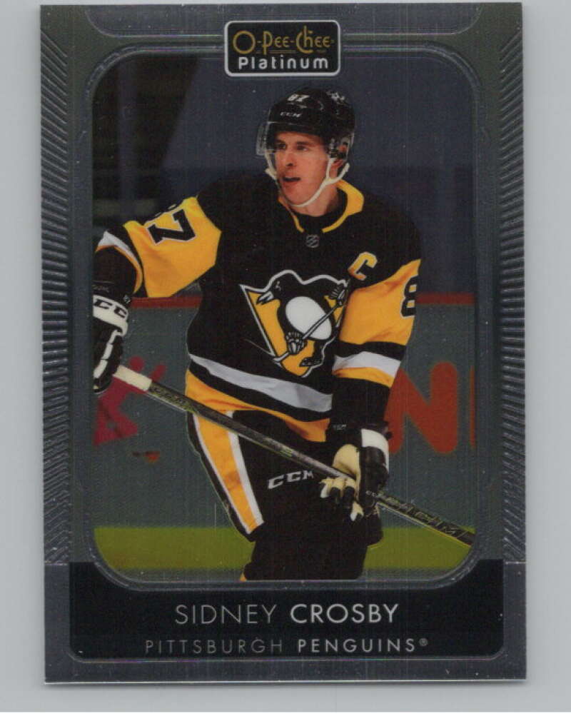 2021-22 O-Pee-Chee Platinum #87 Sidney Crosby  Pittsburgh Penguins  V100201 Image 1