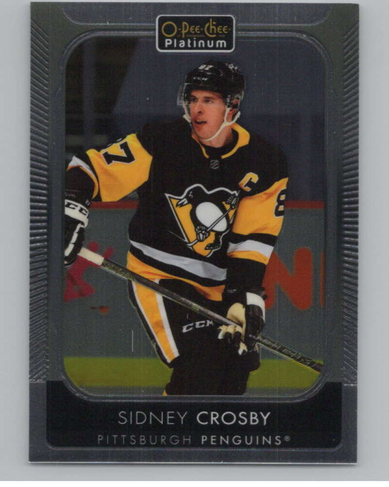 2021-22 O-Pee-Chee Platinum #87 Sidney Crosby  Pittsburgh Penguins  V100206 Image 1