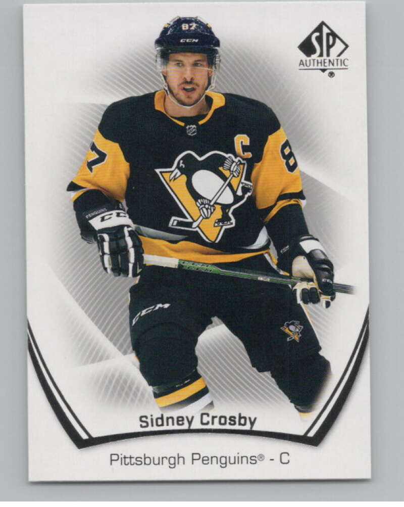 2021-22 SP Authentic #87 Sidney Crosby  Pittsburgh Penguins  V100252 Image 1