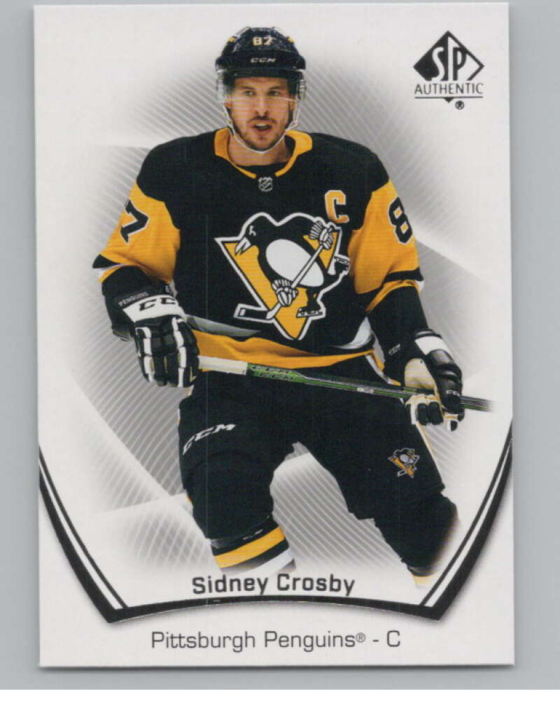 2021-22 SP Authentic #87 Sidney Crosby  Pittsburgh Penguins  V100253 Image 1