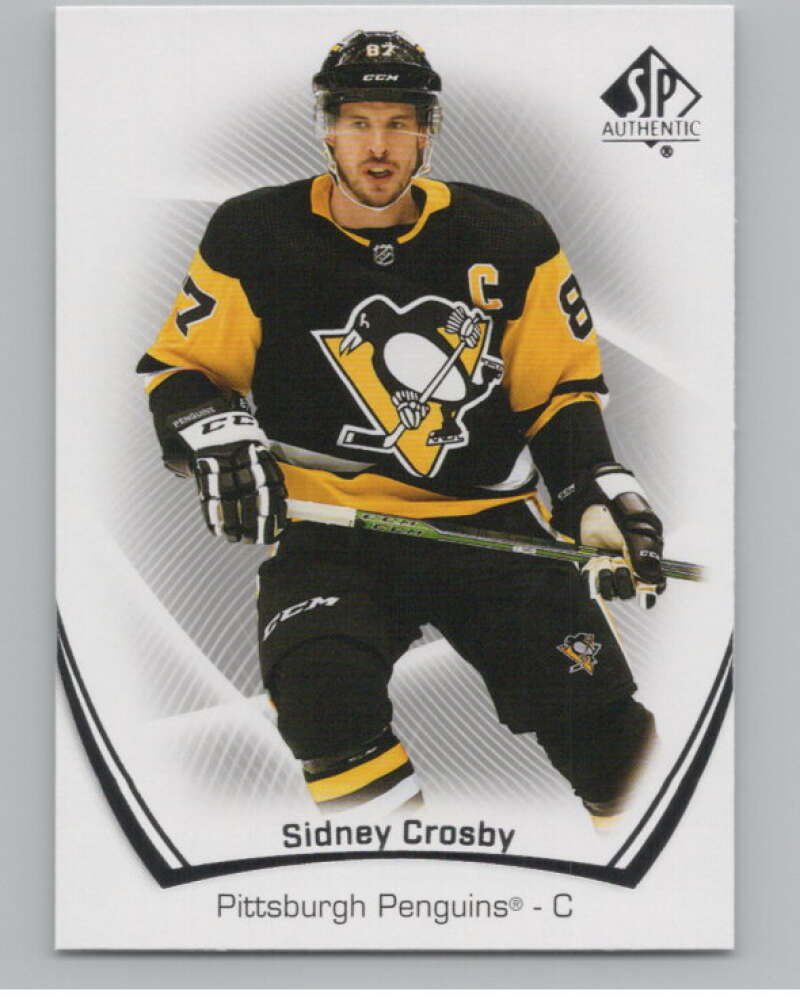 2021-22 SP Authentic #87 Sidney Crosby  Pittsburgh Penguins  V100255 Image 1