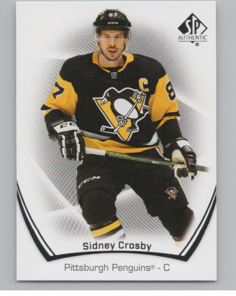 2021-22 SP Authentic #87 Sidney Crosby  Pittsburgh Penguins  V100256 Image 1