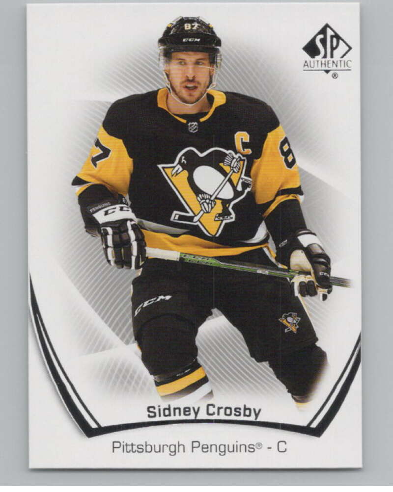 2021-22 SP Authentic #87 Sidney Crosby  Pittsburgh Penguins  V100257 Image 1