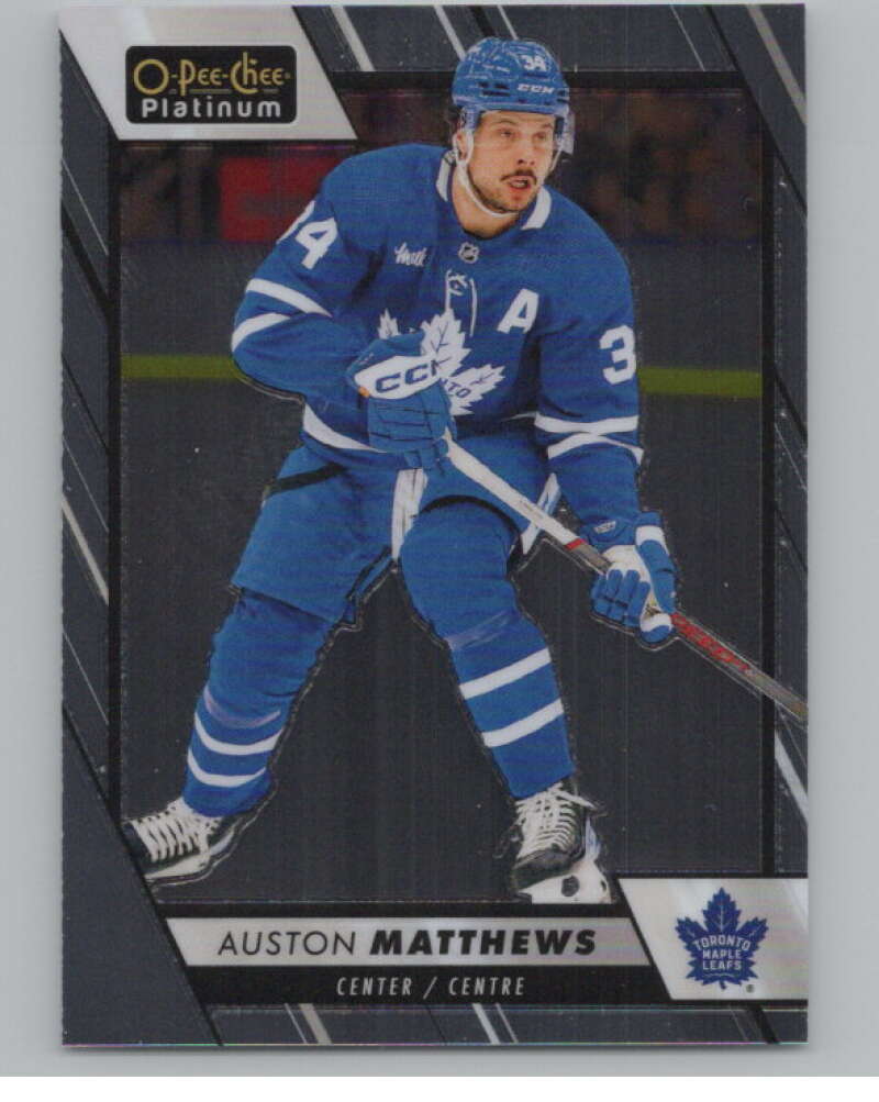 2023-24 O-Pee-Chee Platinum #1 Auston Matthews  Toronto Maple Leafs  V100510 Image 1
