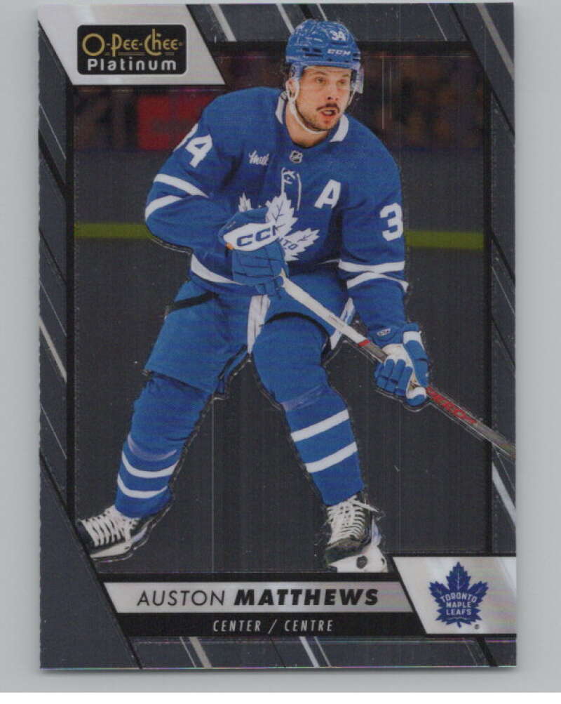 2023-24 O-Pee-Chee Platinum #1 Auston Matthews  Toronto Maple Leafs  V100511 Image 1