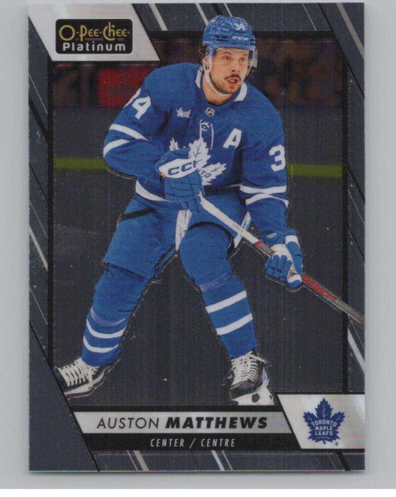 2023-24 O-Pee-Chee Platinum #1 Auston Matthews  Toronto Maple Leafs  V100512 Image 1