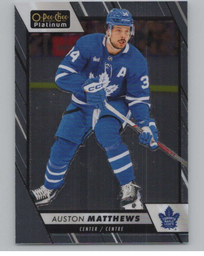 2023-24 O-Pee-Chee Platinum #1 Auston Matthews  Toronto Maple Leafs  V100513 Image 1