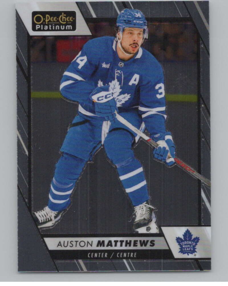 2023-24 O-Pee-Chee Platinum #1 Auston Matthews  Toronto Maple Leafs  V100514 Image 1