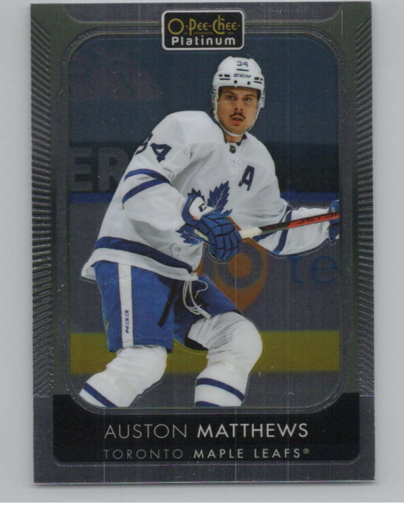 2021-22 O-Pee-Chee Platinum #7 Auston Matthews  Toronto Maple Leafs  V100515 Image 1