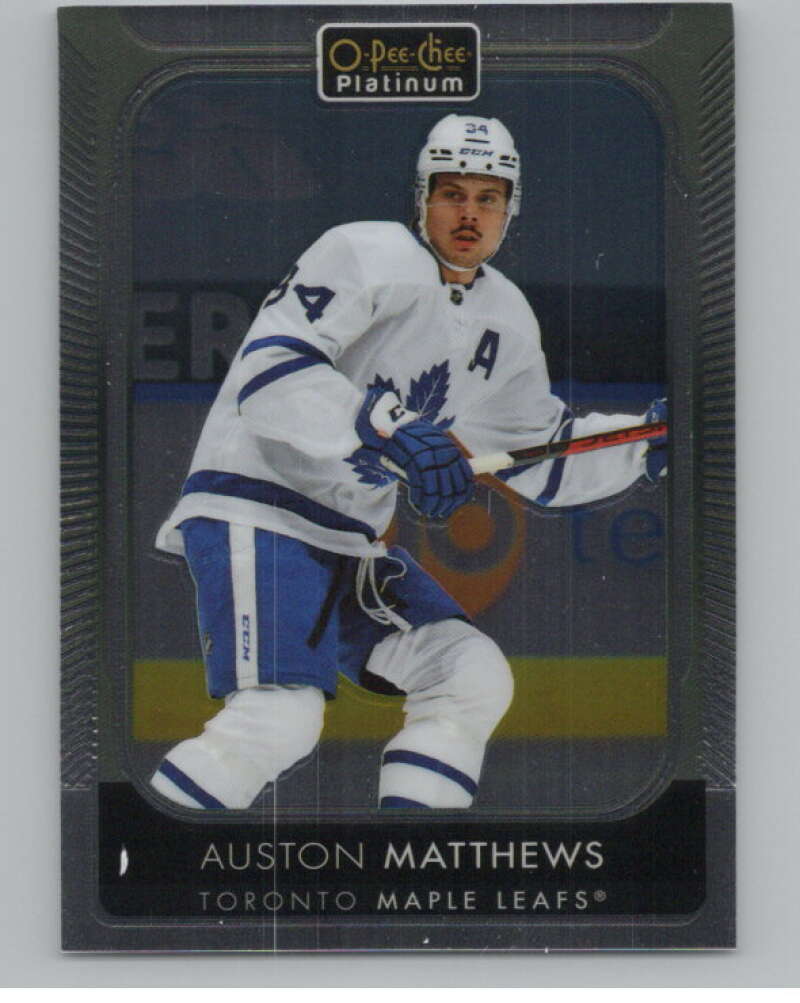 2021-22 O-Pee-Chee Platinum #7 Auston Matthews  Toronto Maple Leafs  V100516 Image 1