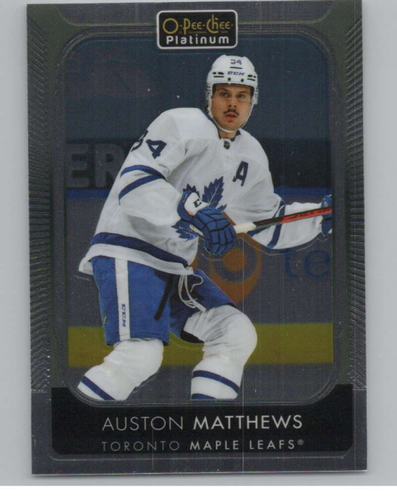 2021-22 O-Pee-Chee Platinum #7 Auston Matthews  Toronto Maple Leafs  V100518 Image 1