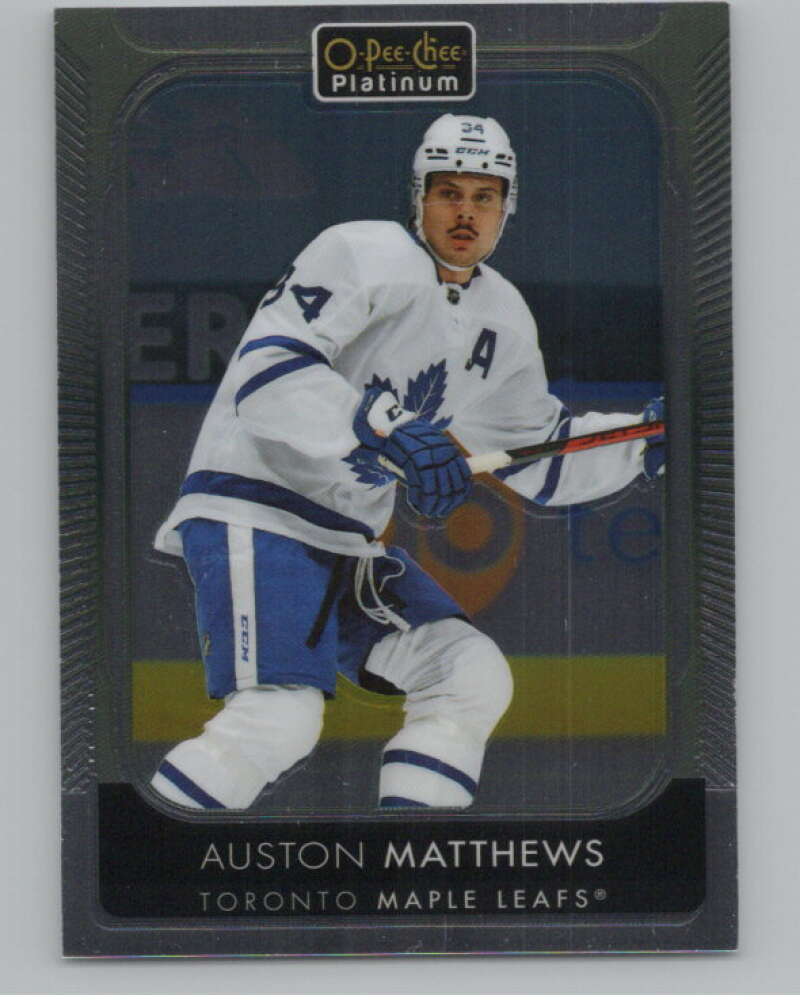 2021-22 O-Pee-Chee Platinum #7 Auston Matthews  Toronto Maple Leafs  V100519 Image 1