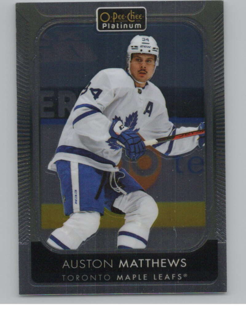 2021-22 O-Pee-Chee Platinum #7 Auston Matthews  Toronto Maple Leafs  V100520 Image 1