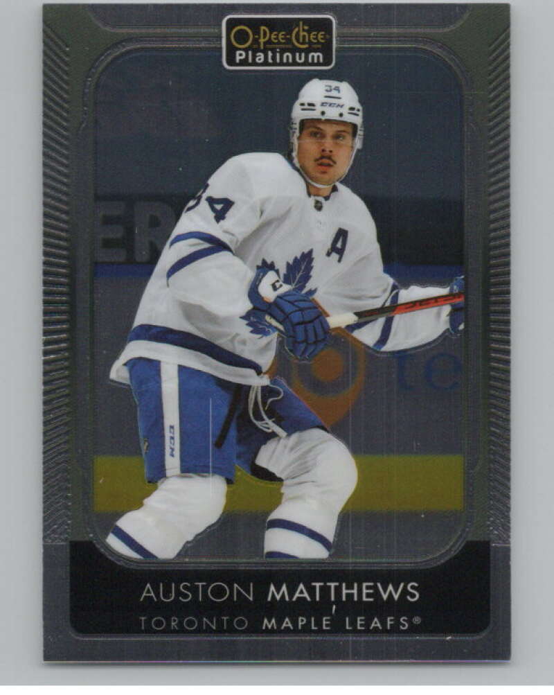 2021-22 O-Pee-Chee Platinum #7 Auston Matthews  Toronto Maple Leafs  V100521 Image 1