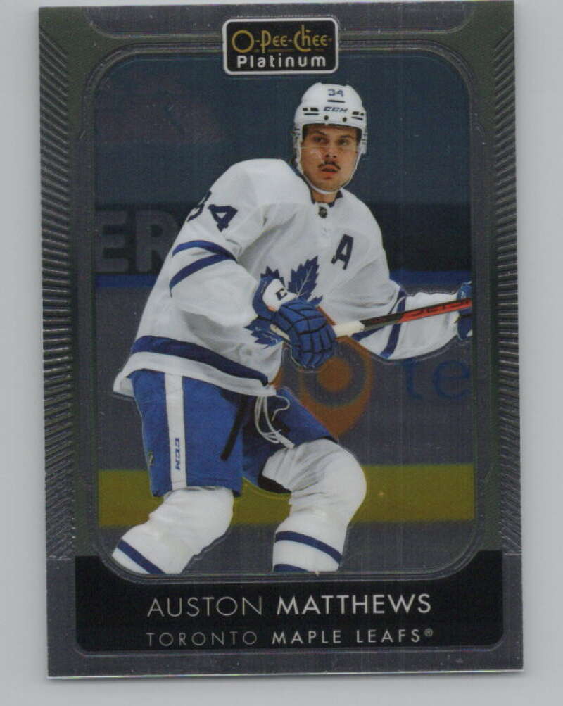 2021-22 O-Pee-Chee Platinum #7 Auston Matthews  Toronto Maple Leafs  V100523 Image 1