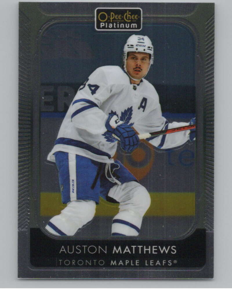 2021-22 O-Pee-Chee Platinum #7 Auston Matthews  Toronto Maple Leafs  V100524 Image 1
