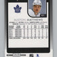 2021-22 O-Pee-Chee Platinum #7 Auston Matthews  Toronto Maple Leafs  V100525 Image 2